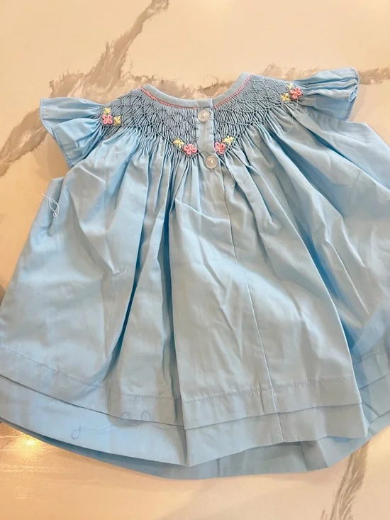 Smocked two piece skirt set 12 months - Picture 5 of 7